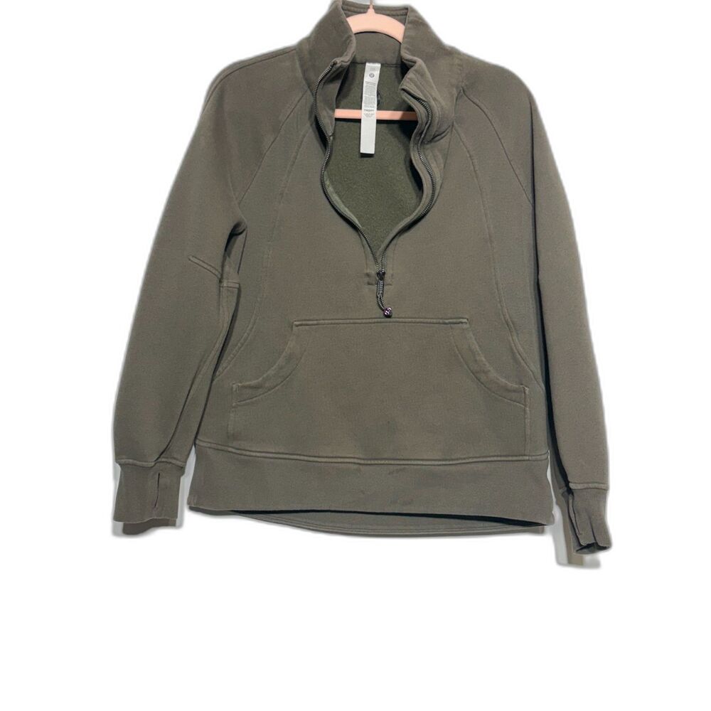 Lululemon Scuba Funnel-Neck Half-Zip Long - Legacy Green - XS/S - RARE GUC